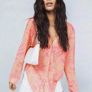 Princess Polly Marble Mae Blouse